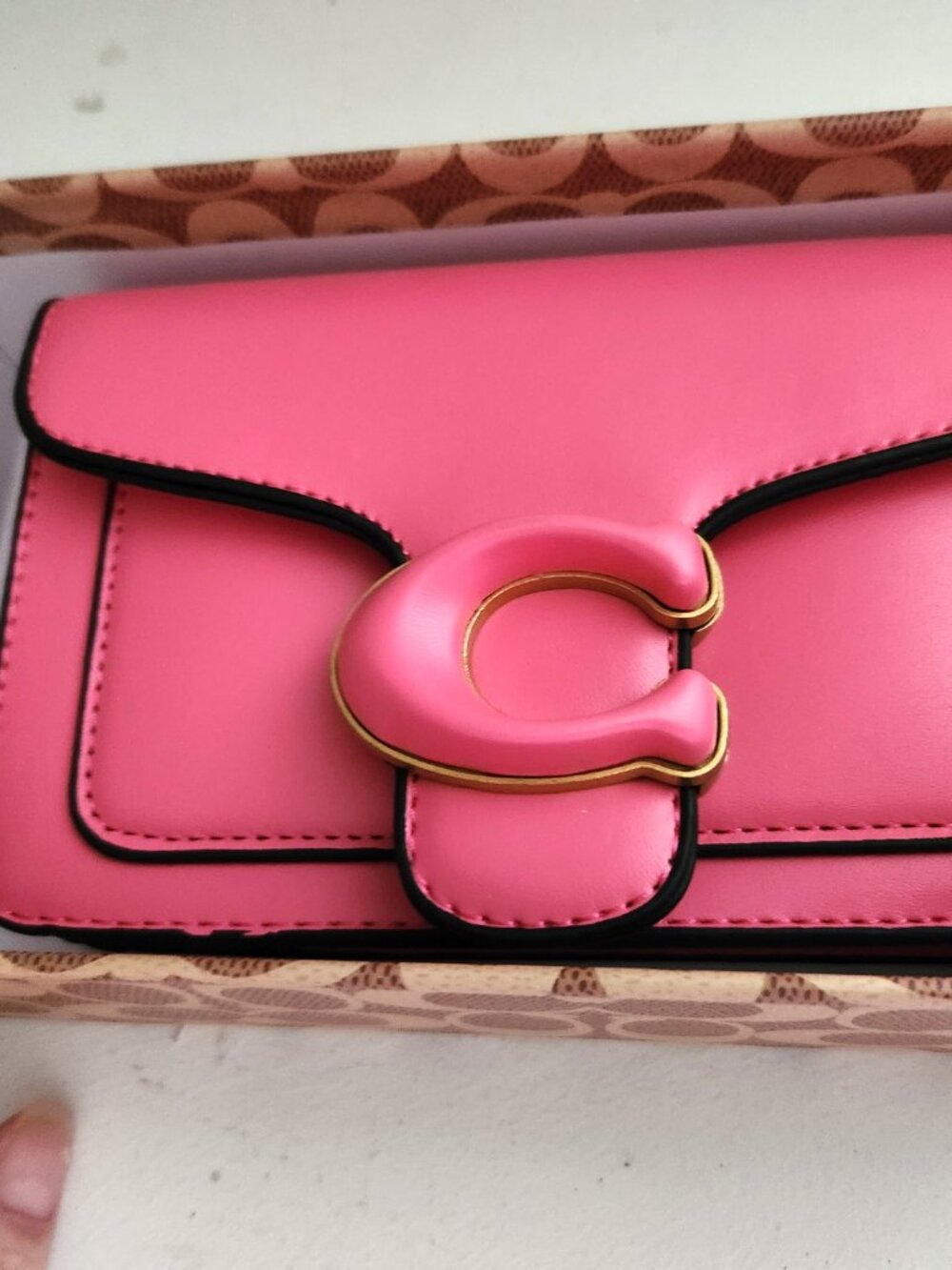 New Coach Tabby Pink Leather Shoulder Bag Purse - Picture 2 of 7